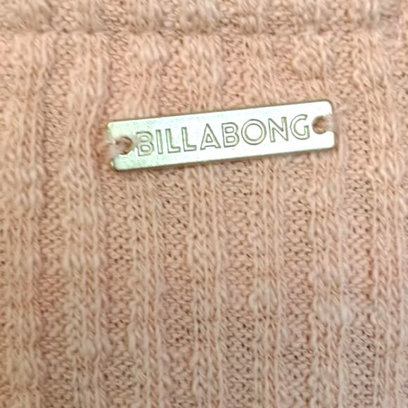 Billabong Ribbed Cropped Button-Front Cardigan Sweater XS Yellow - Picture 4 of 10